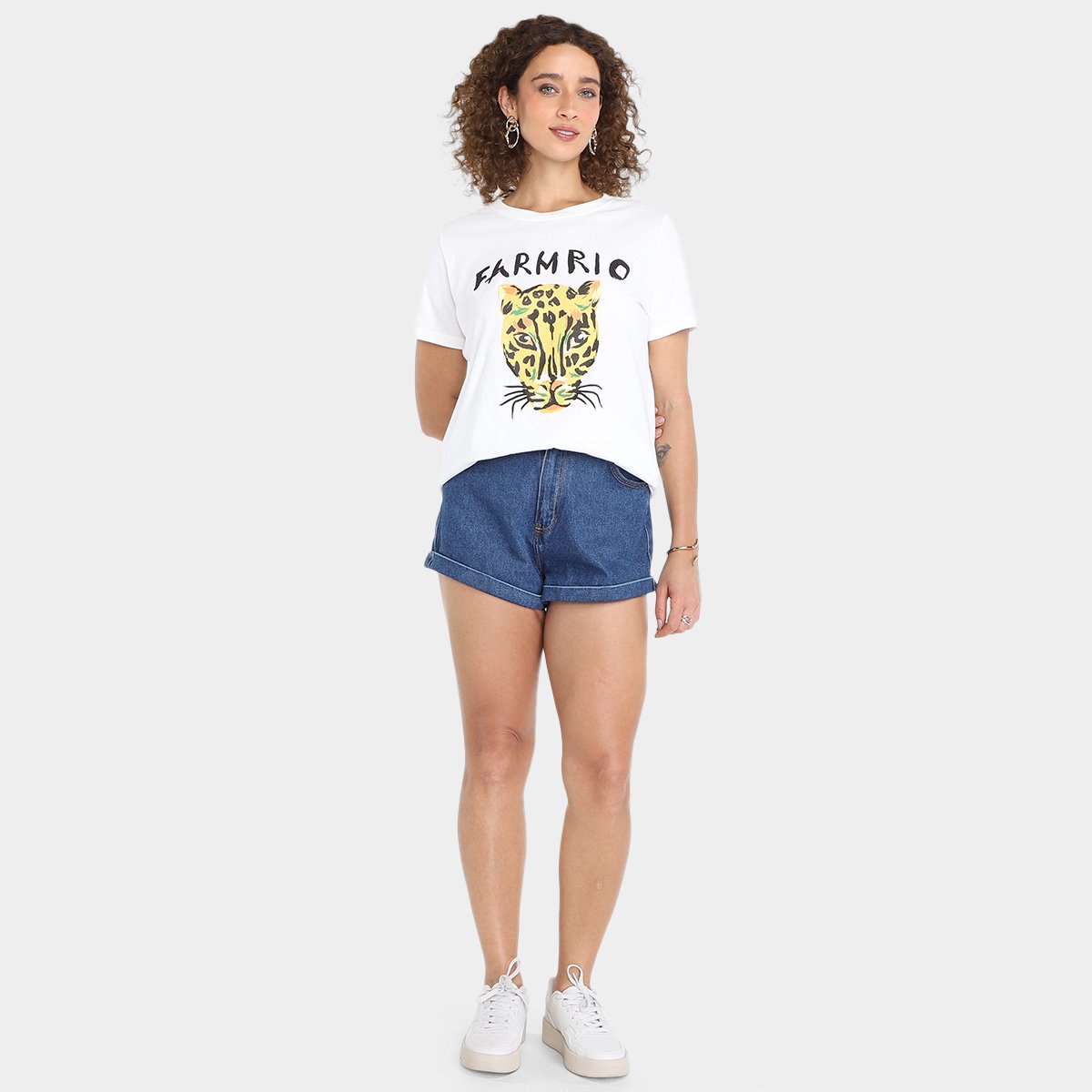 Camiseta Farm Rio Onça Fit Feminina - Tam: M - 3