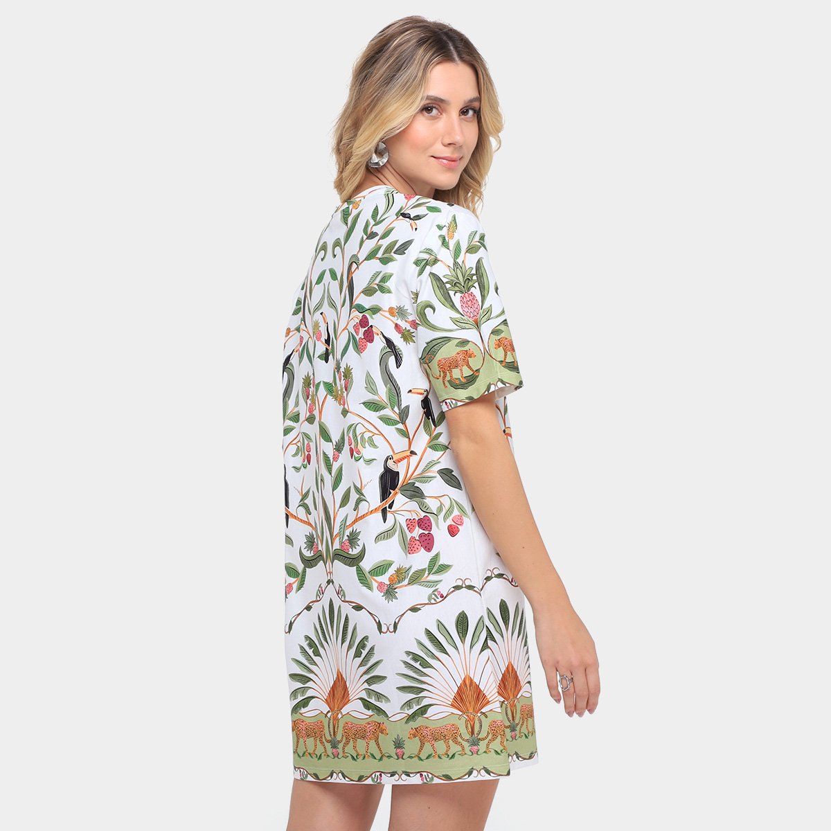 Vestido Tshirt Farm Básico Floresta Doce - Tam: G - 1