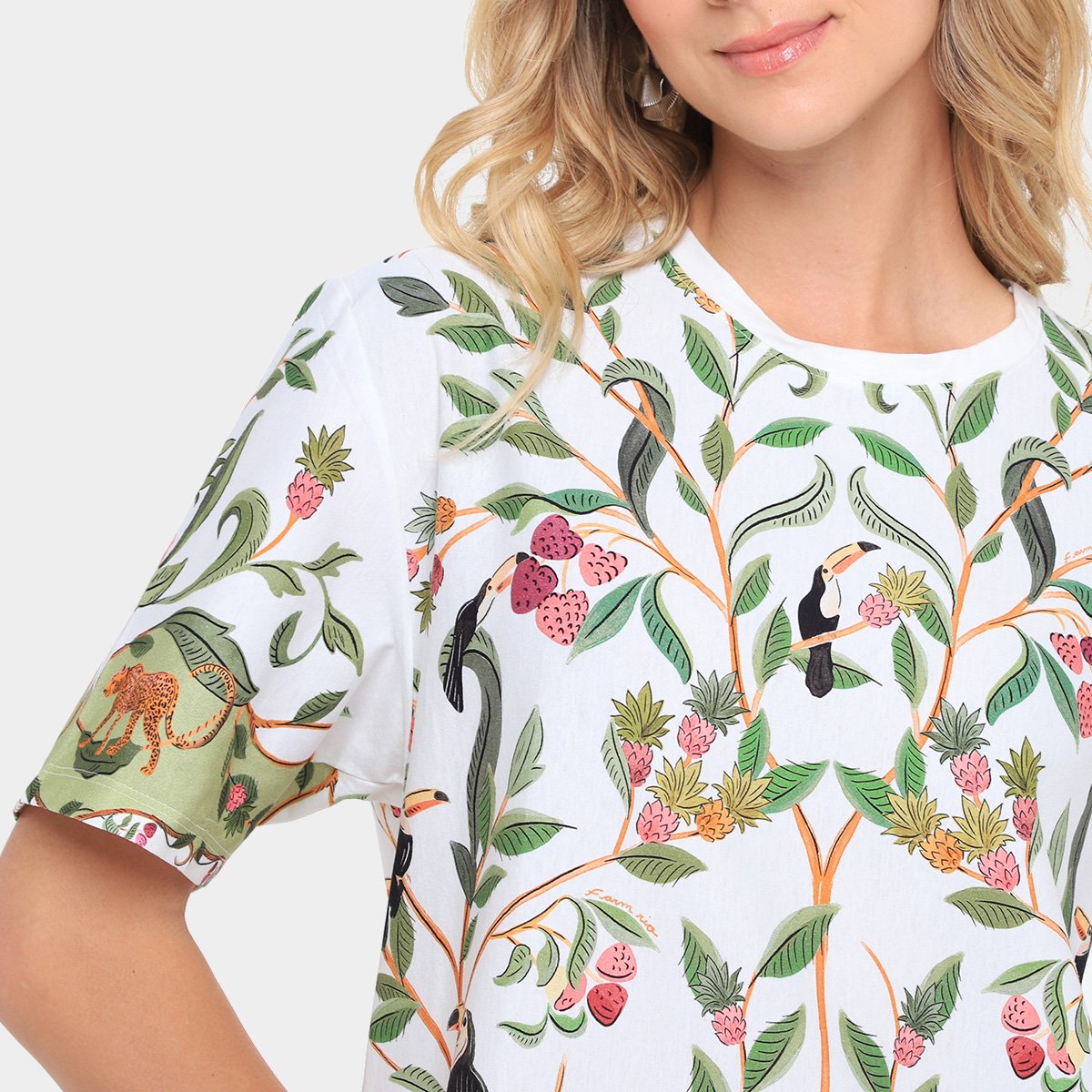 Vestido Tshirt Farm Básico Floresta Doce - Tam: G - 2