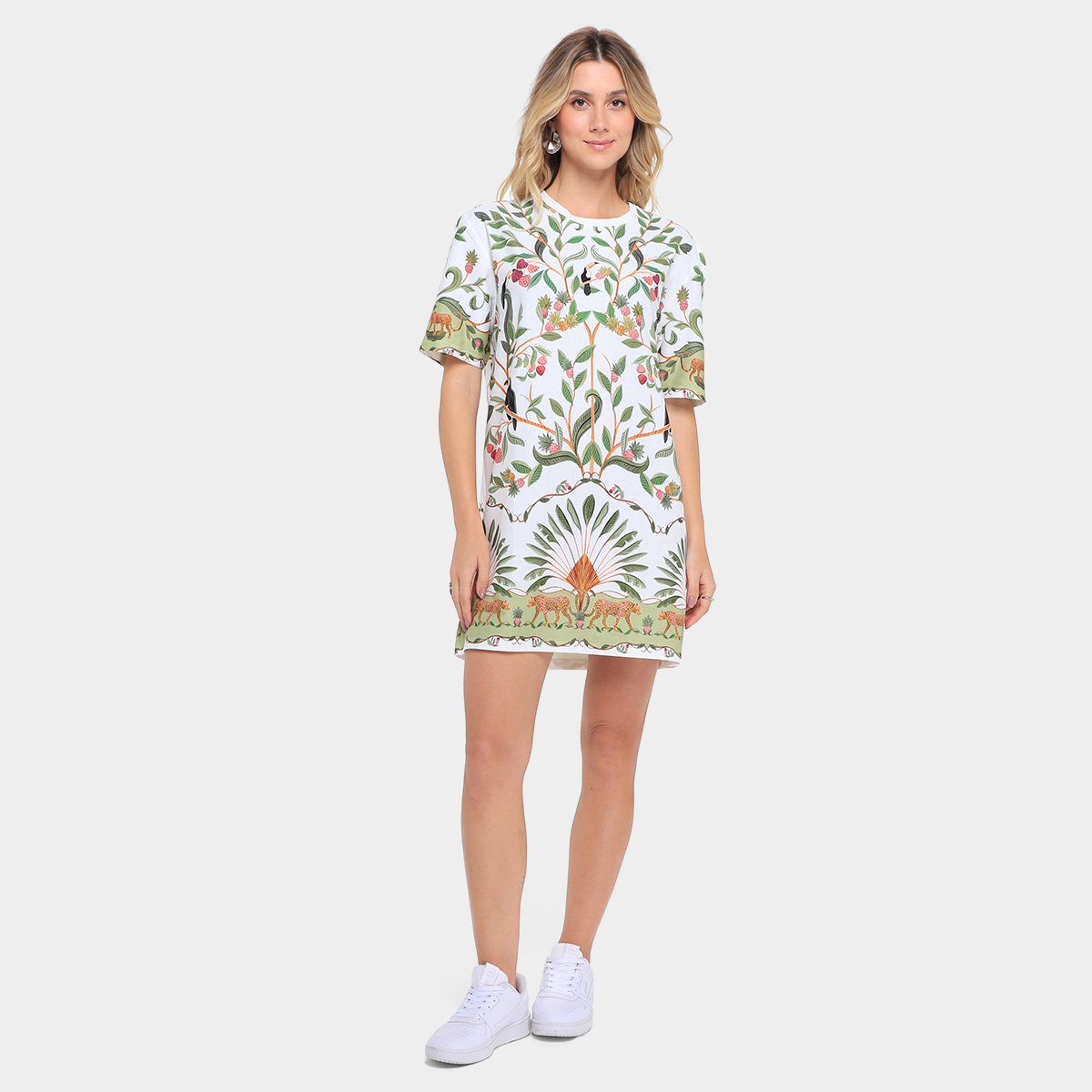 Vestido Tshirt Farm Básico Floresta Doce - Tam: G - 3