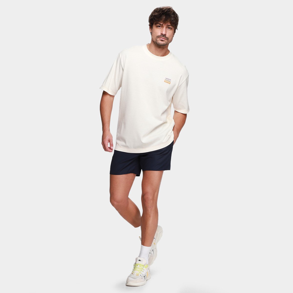 Camiseta Lacoste Casual Masculina - Tam: P - 5