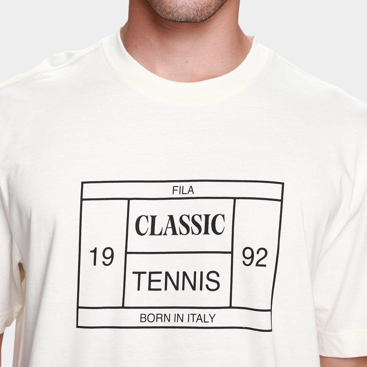 Camiseta Fila Comfort Tennis Union Classics Masculina - Tam: P - 2
