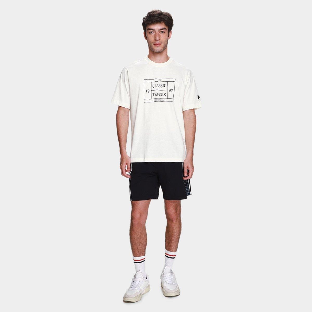 Camiseta Fila Comfort Tennis Union Classics Masculina - Tam: P - 3