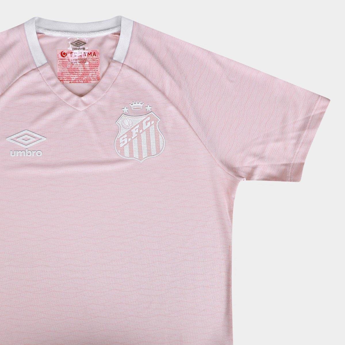 Camisa Santos Outubro Rosa 25/26 Torcedor Umbro Masculina - Tam: P - 5