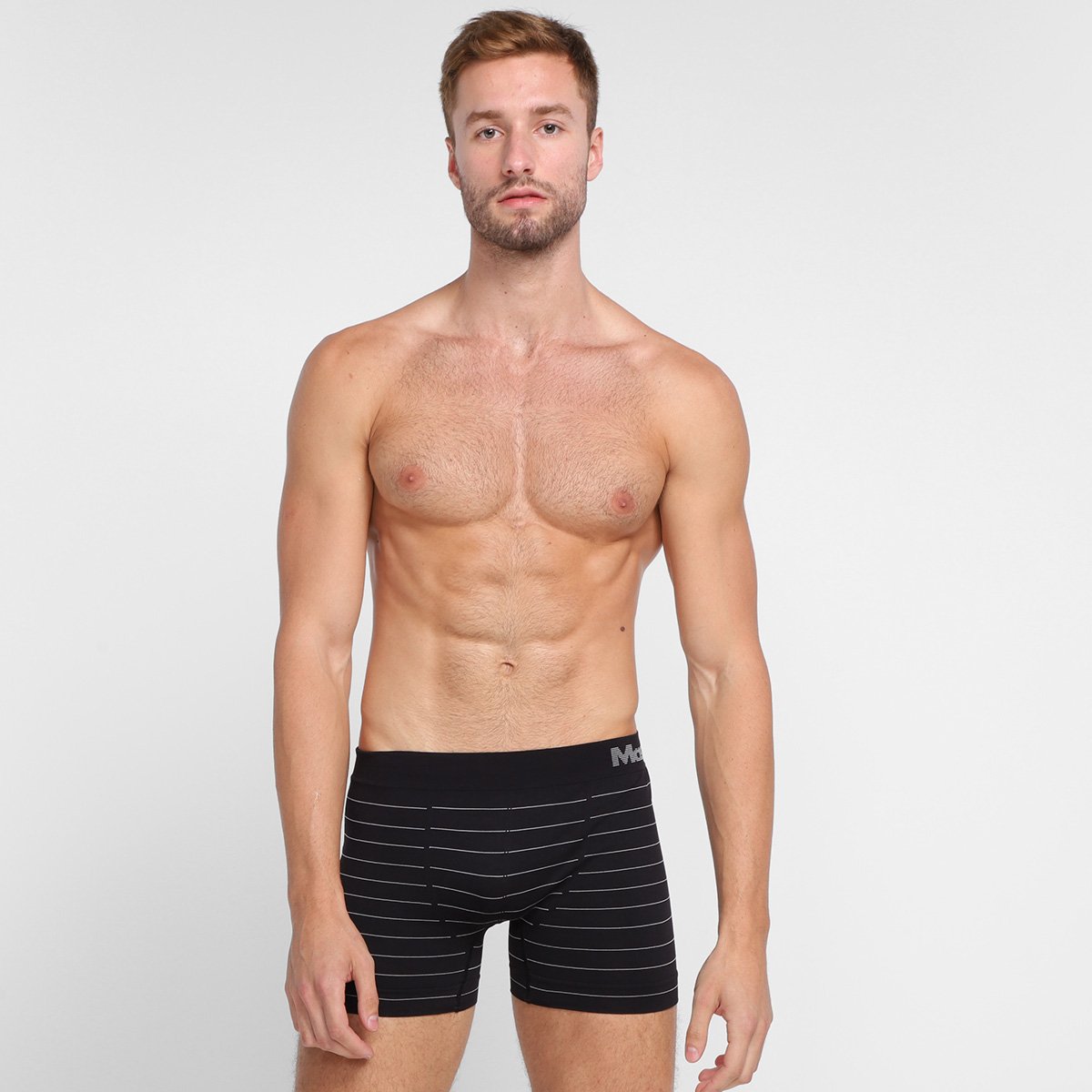 Kit Cueca Boxer Mash Microfibra Sem Costura 2 Peças - Tam: P - 1