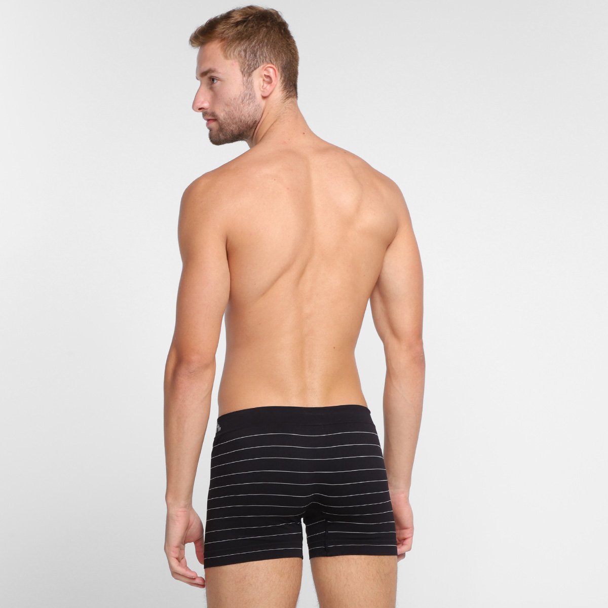 Kit Cueca Boxer Mash Microfibra Sem Costura 2 Peças - Tam: P - 2