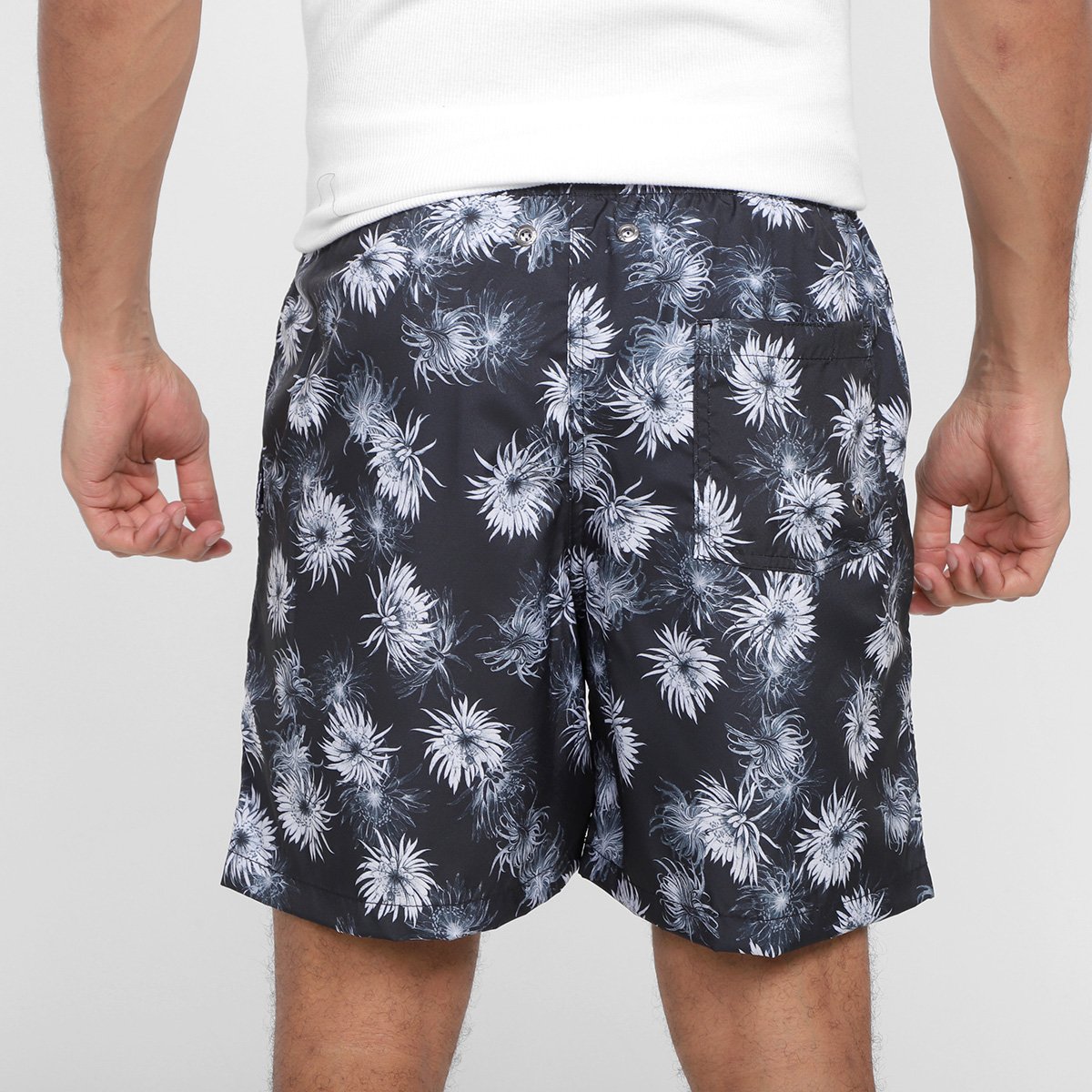Short Praia Curto Mash Floral Masculino - Tam: P - 2