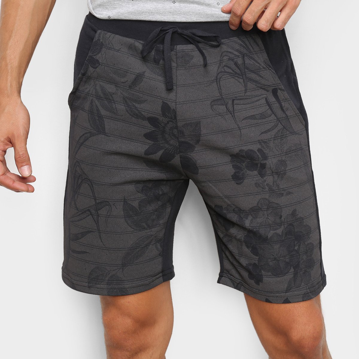 Bermuda Moletinho Ultimato Floral Masculina