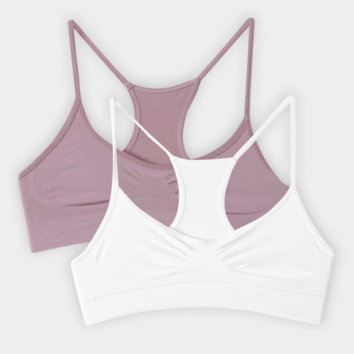 Kit Top Nadador She Sem Costura Feminina 2 Peças