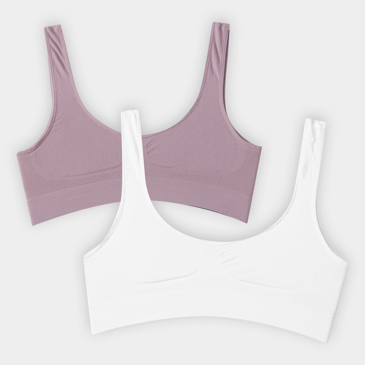 Kit Top She Sem Costura Feminino 2 Peças