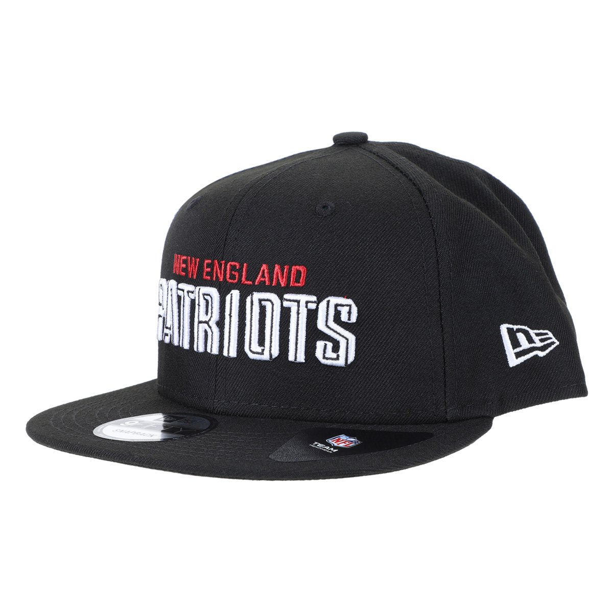 Boné NFL New England Patriots New Era Aba Reta Snapback Draft 950 Blk