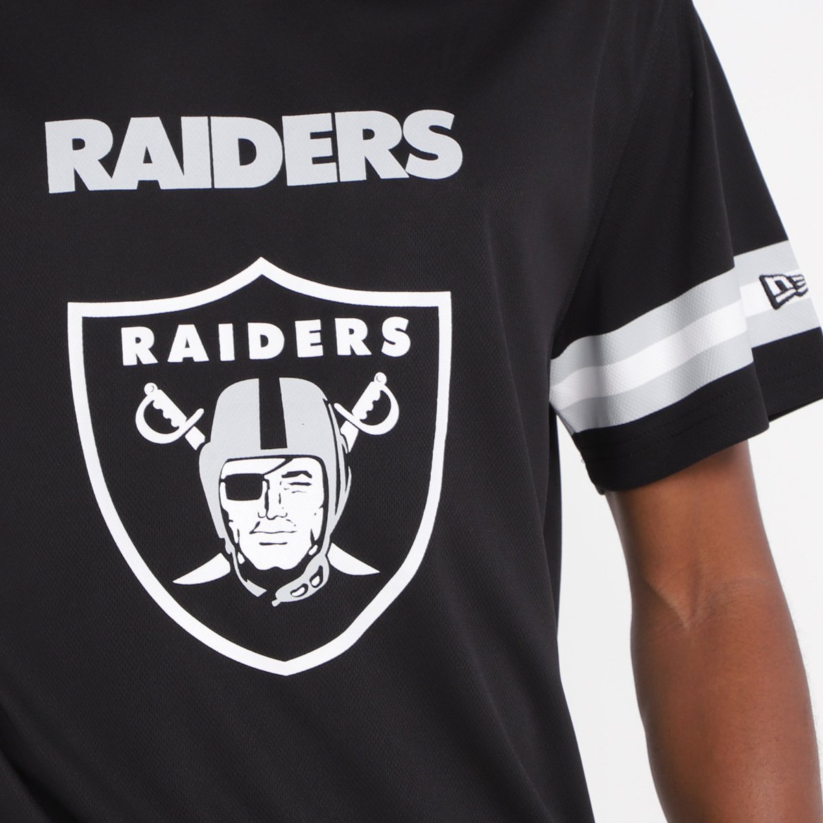 Camiseta Las Vegas Raiders New Era Jersey Urban Tech Logo Masculina - Tam: M - 2