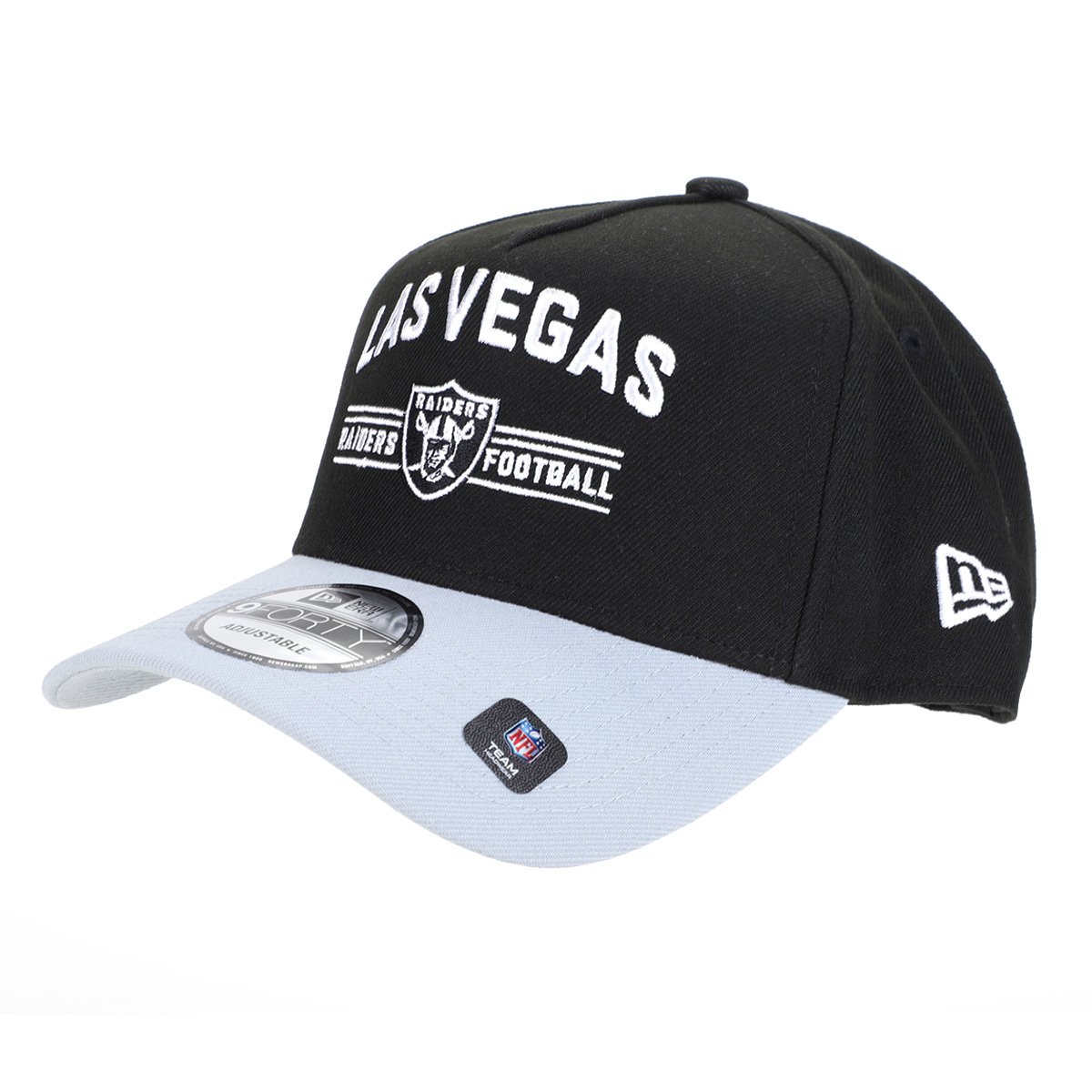 Boné New Era NFL Las Vegas Raiders Aba Curva Snapback 940 Core Foot
