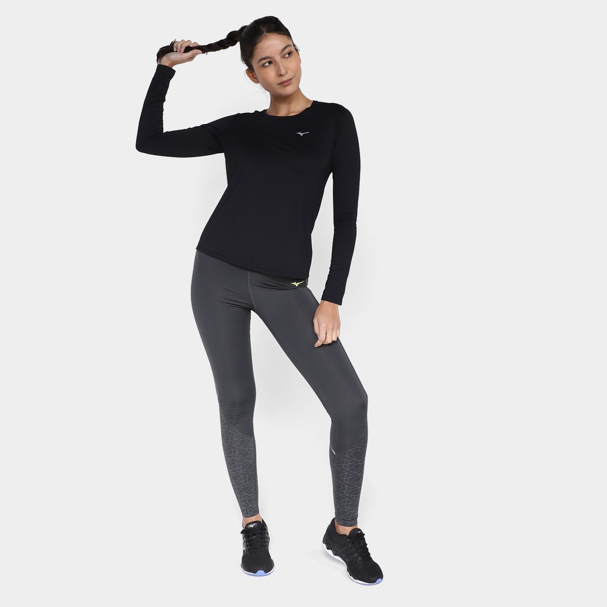 Camiseta Mizuno Pro Uv Manga Longa Feminina - Tam: P - 3