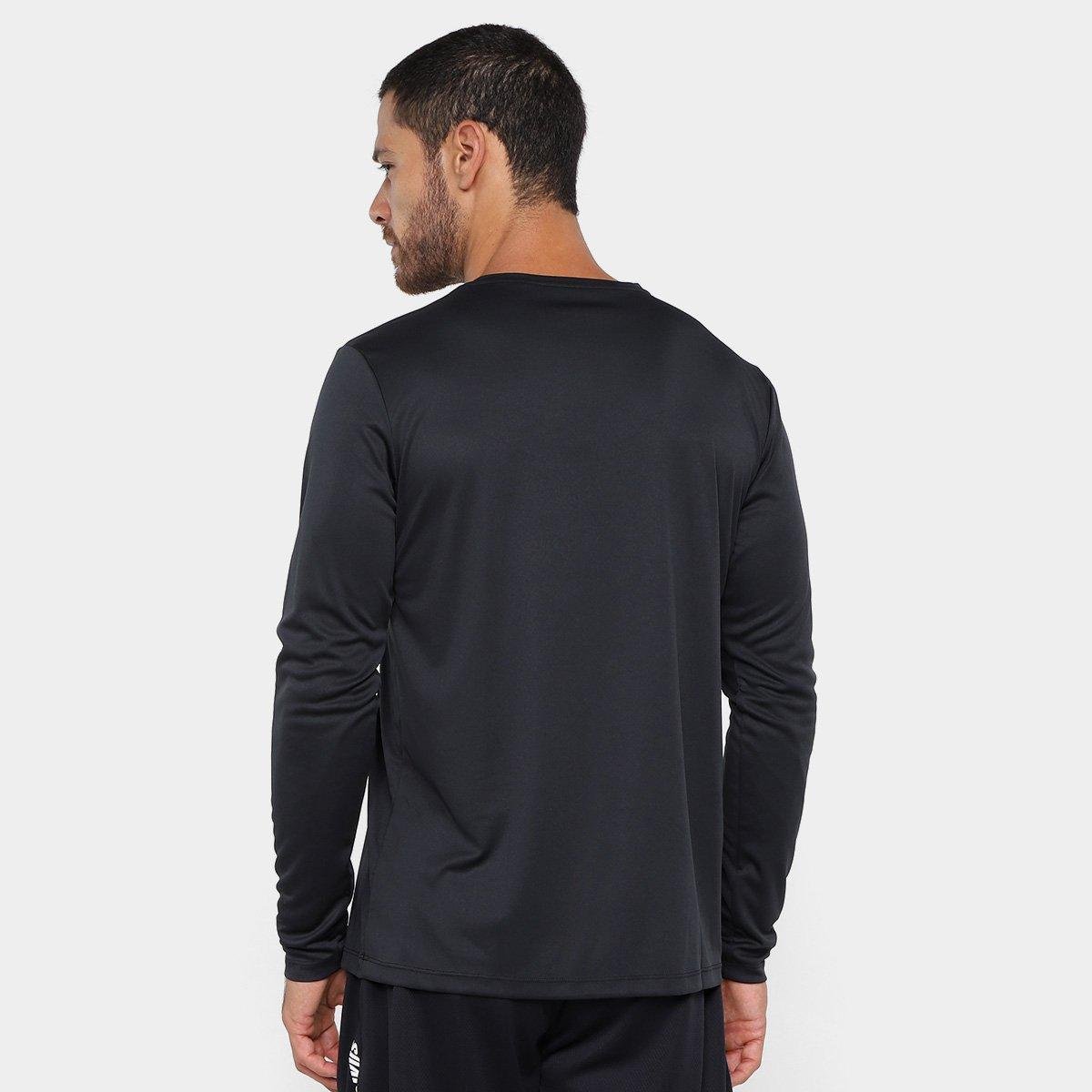 Camiseta Olympikus Essential Manga Longa Masculina - Tam: P - 1