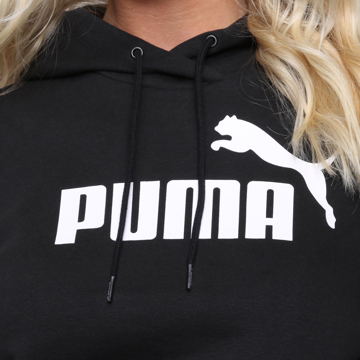 Moletom Puma Logo C/ Capuz Feminino - Tam: P - 2