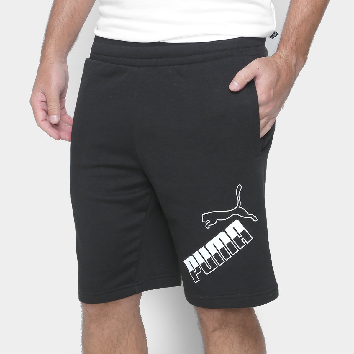 Short Moletom Puma Big Logo Masculino