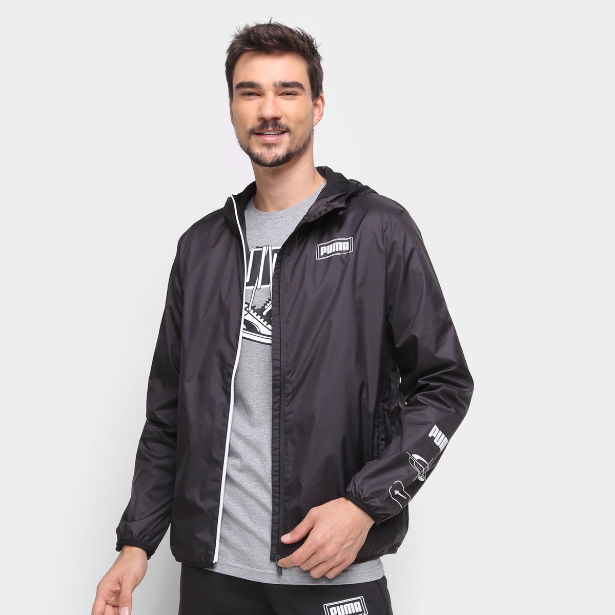 Jaqueta Corta Vento Puma Rebel Masculina