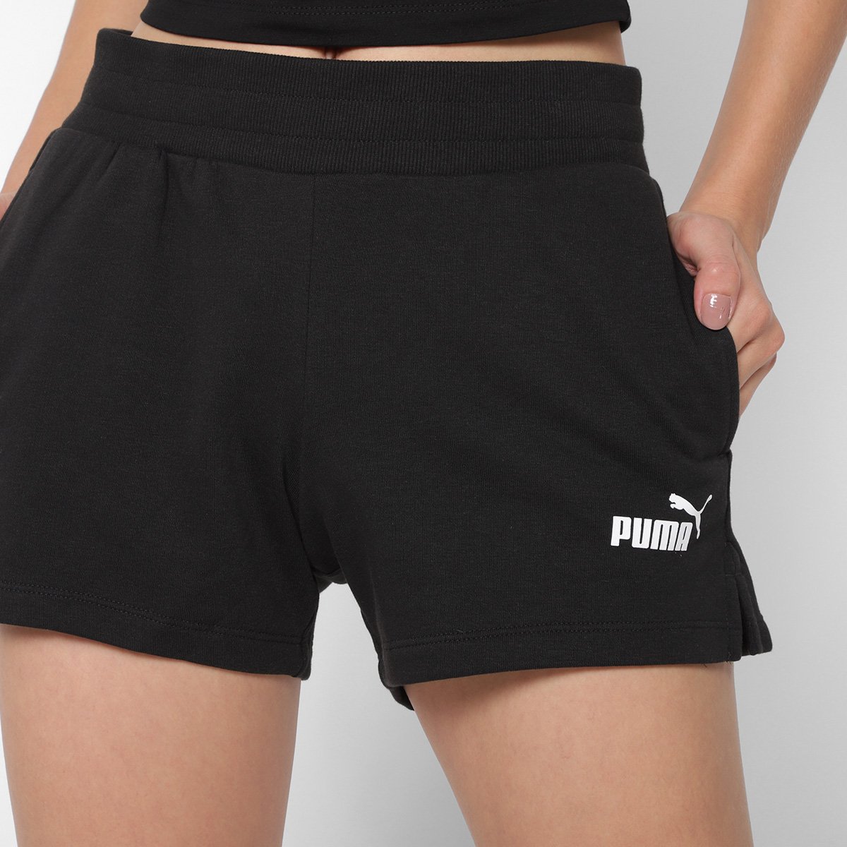 Short Moletom Puma Ess 4" Sweat Tr Feminino - Tam: M - 2