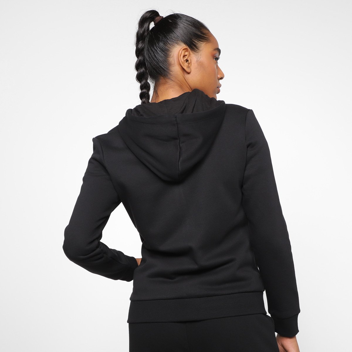 Jaqueta Moletom Puma Essencials Small Logo Full Com Capuz  Feminina - Tam: M - 1