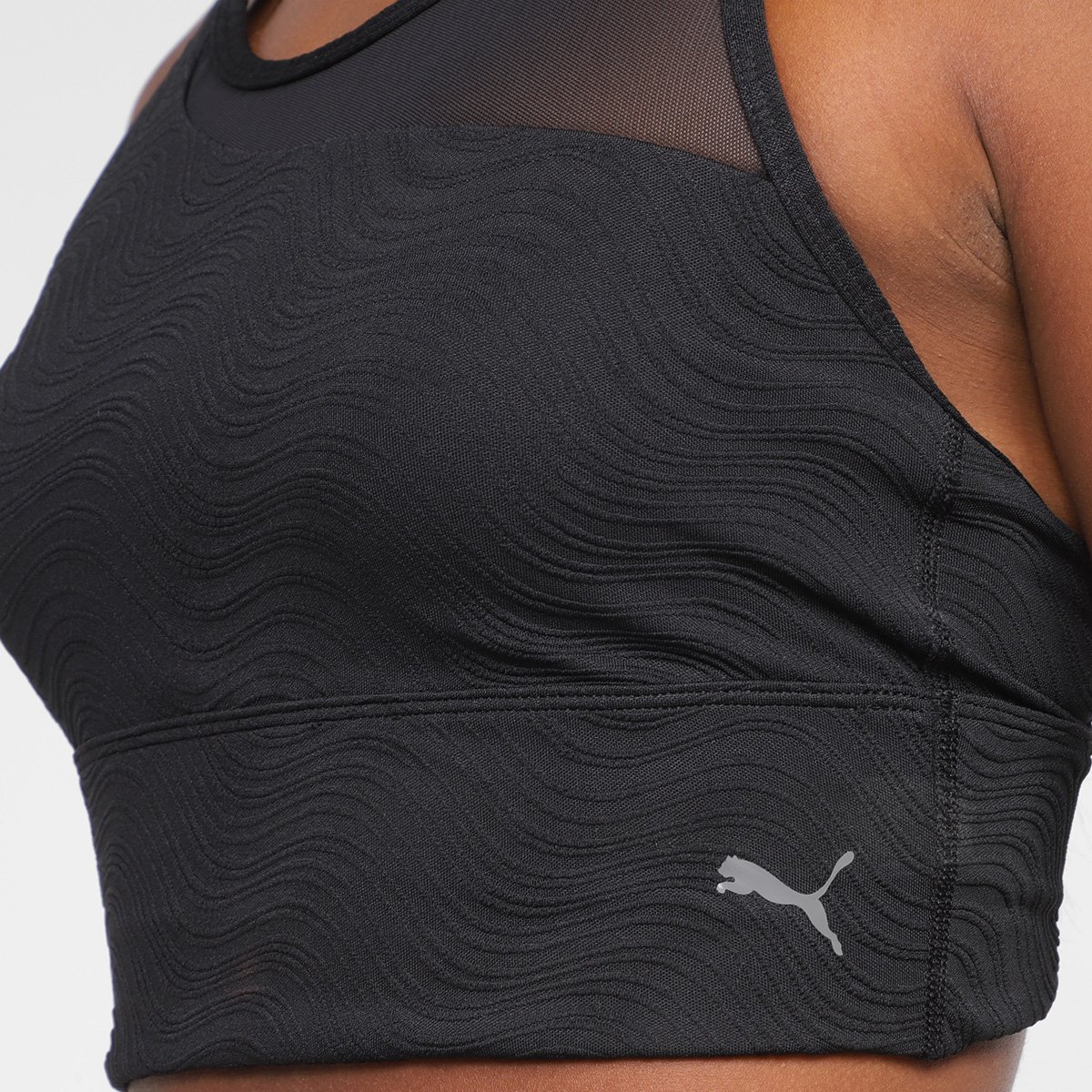 Top Puma Mid Impact Flawless BRA Média Sustentação - Tam: GG - 2