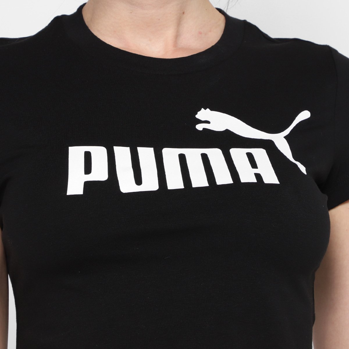 Camiseta Cropped Puma Essentials Logo Feminina - Tam: P - 2
