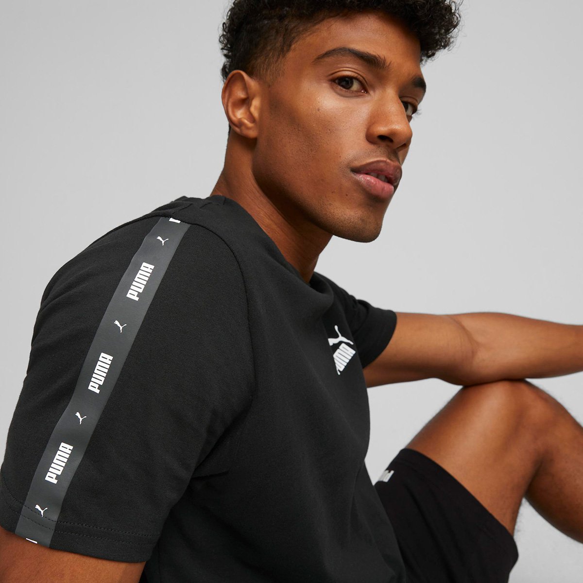 Camiseta Puma Ess + Tape Unissex - Tam: P - 4