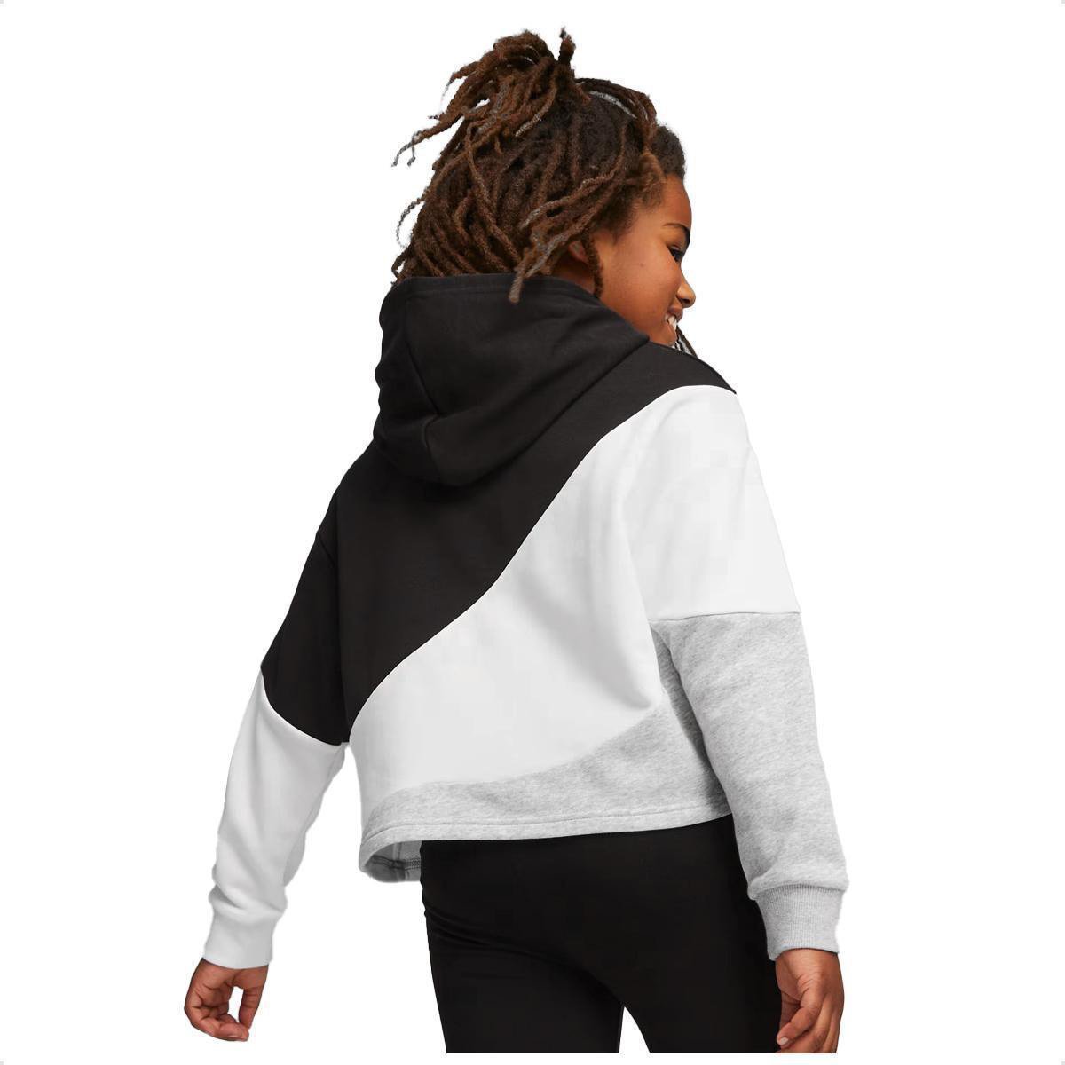 Moletom Infantil Puma Power Cat Capuz TR Menina - Tam: 8A - 1