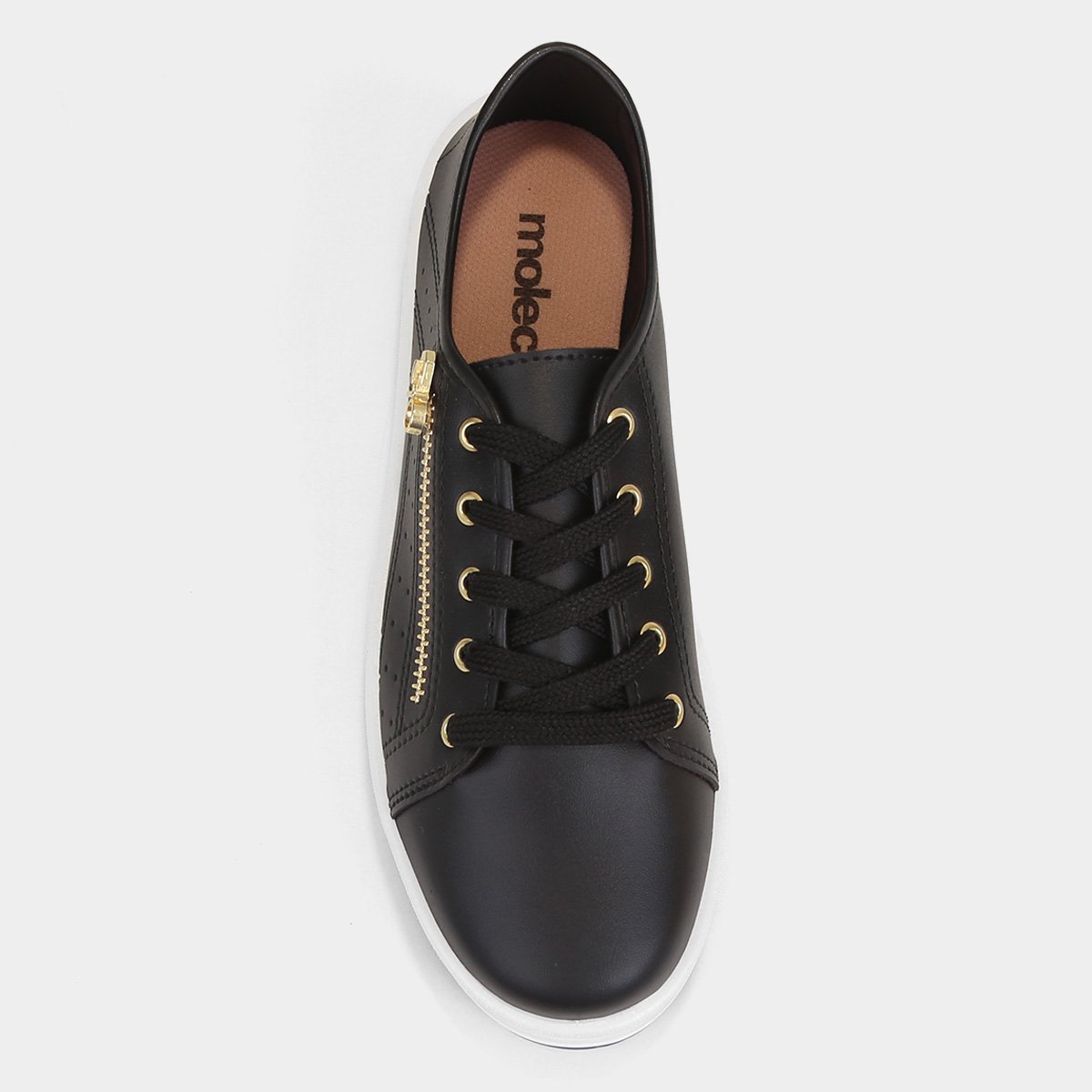 Tênis Moleca Flatform Zíper Feminino - Tam: 37 - 3