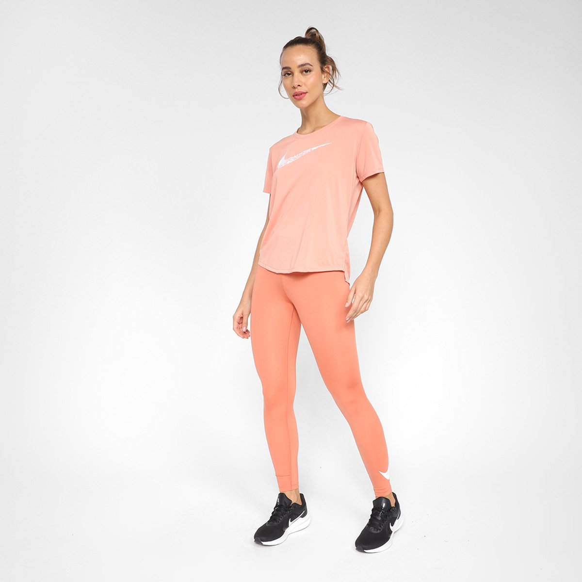 Calça Nike Dri-Fit Swash Run 7/8 Cintura Média Feminina - Tam: GG - 3