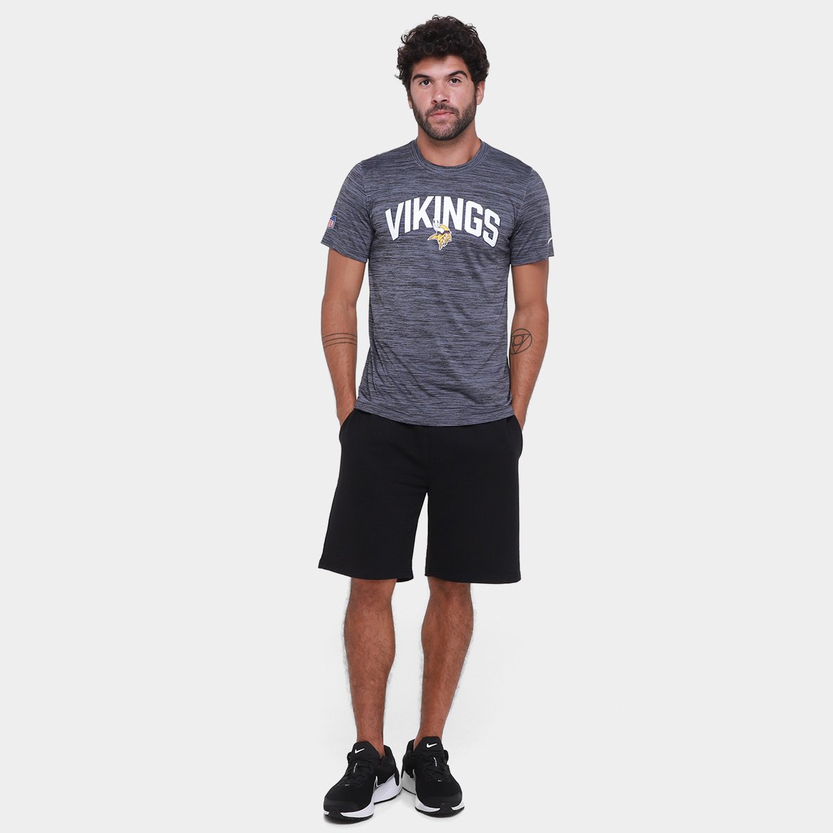 Camiseta NFL Minnesota Vikings Nike Drop 2 Dri-fit Team Velocity Masculina - Tam: P - 3