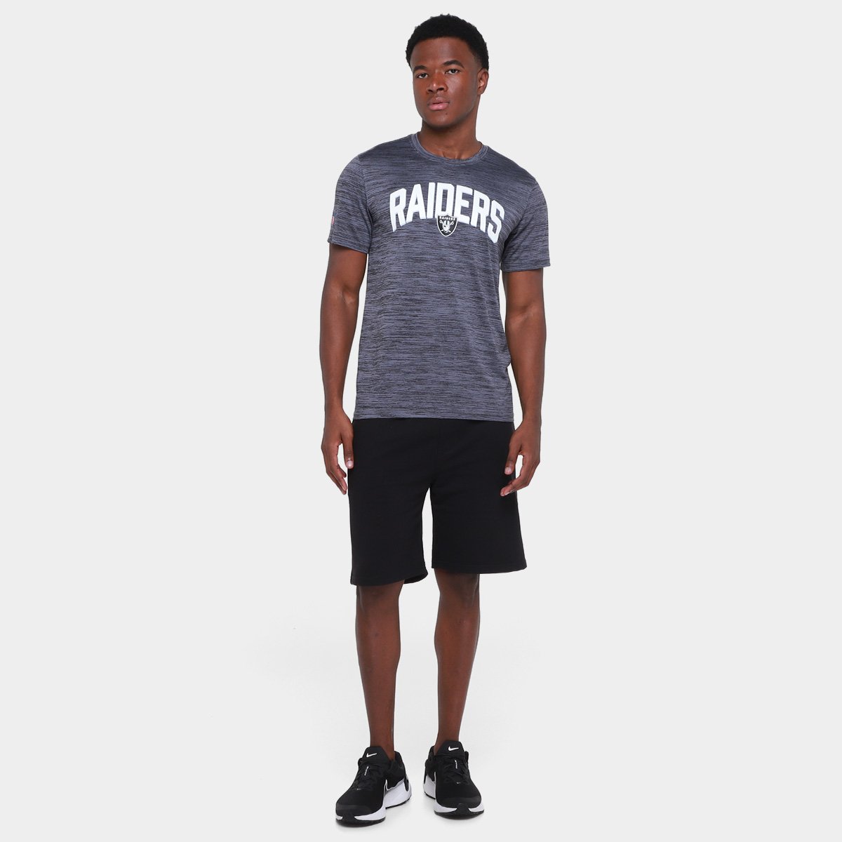 Camiseta NFL Las Vegas Raiders Nike Drop 2 Dri-Fit Team Velocity Masculina - Tam: M - 3