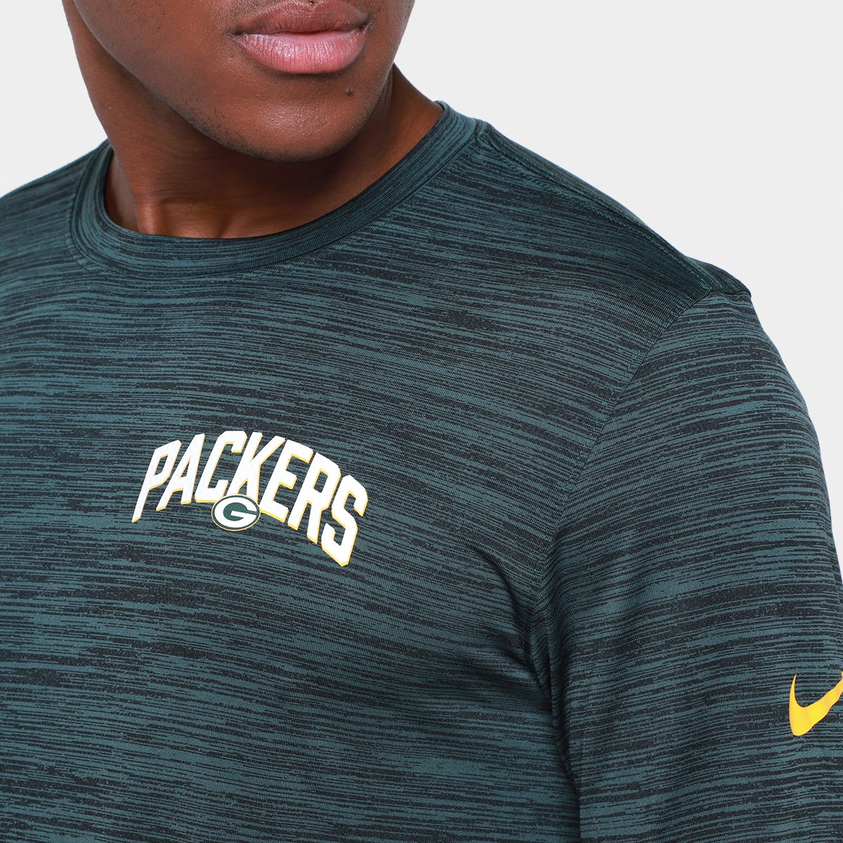 Camiseta NFL Green Bay Packers Nike Drop 2 Dri-Fit Team Velocity Manga LongaMasculina - Tam: GG - 2