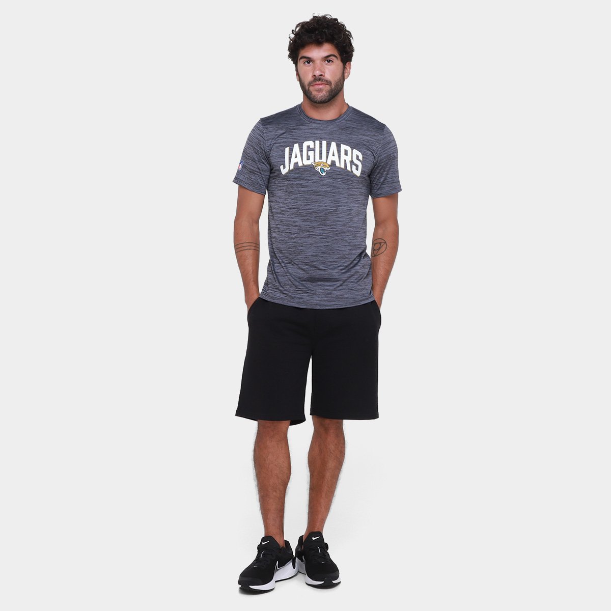 Camiseta Nike Jacksonville Jaguars Drop 2 Dri-FIT Team Velocity Masculina - Tam: P - 3