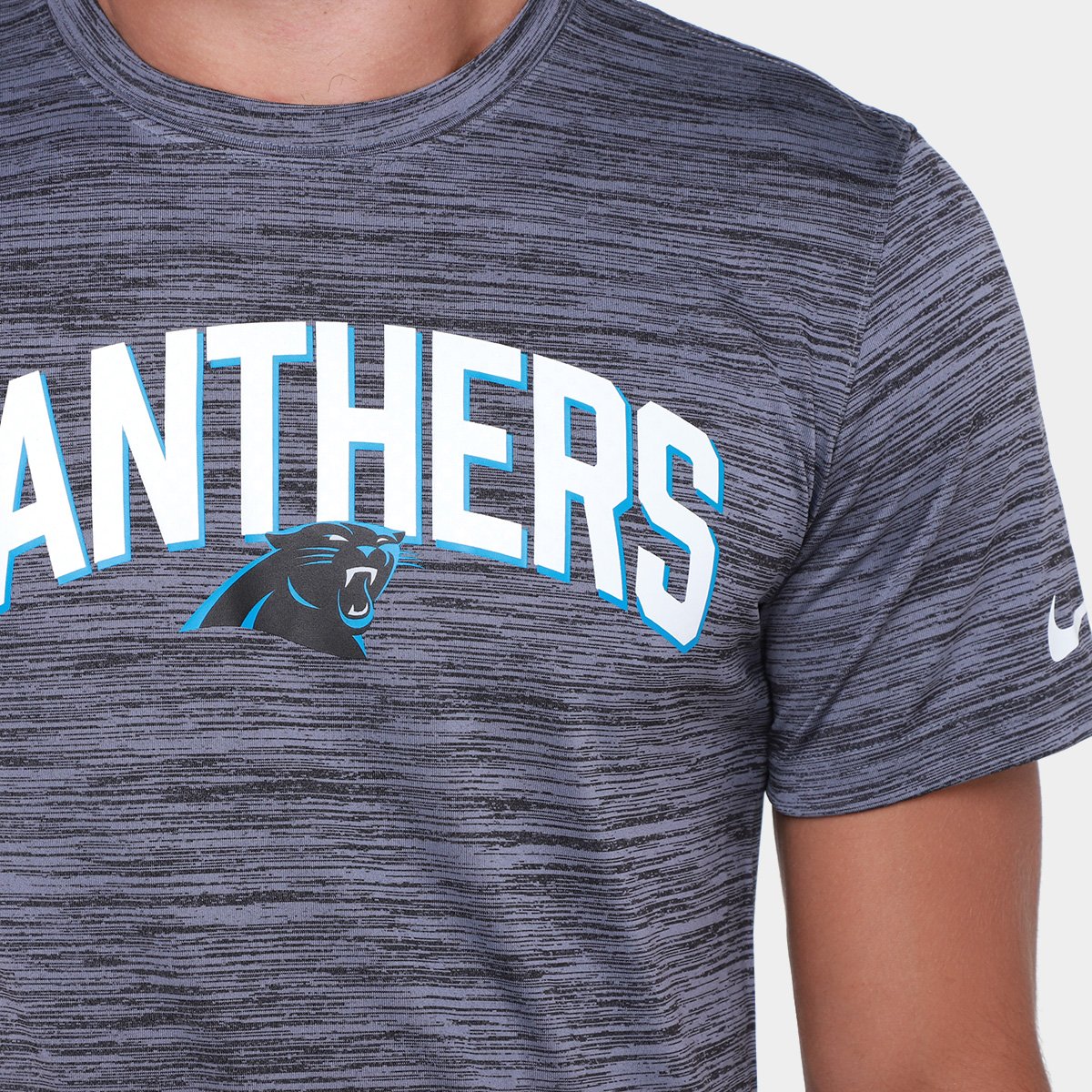 Camiseta Nike Carolina Panthers Drop 2 Dri-FIT Team Velocity Masculina - Tam: M - 2