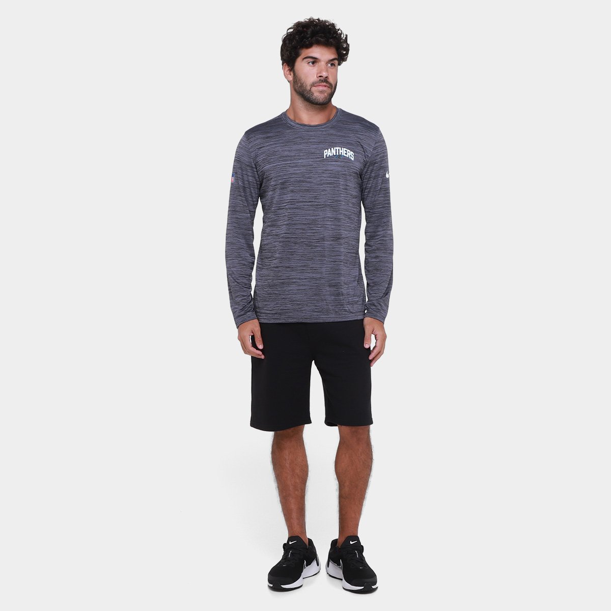 Camiseta Nike Carolina Panthers Drop 2 Dri-FIT Team Velocity Masculina - Tam: P - 3
