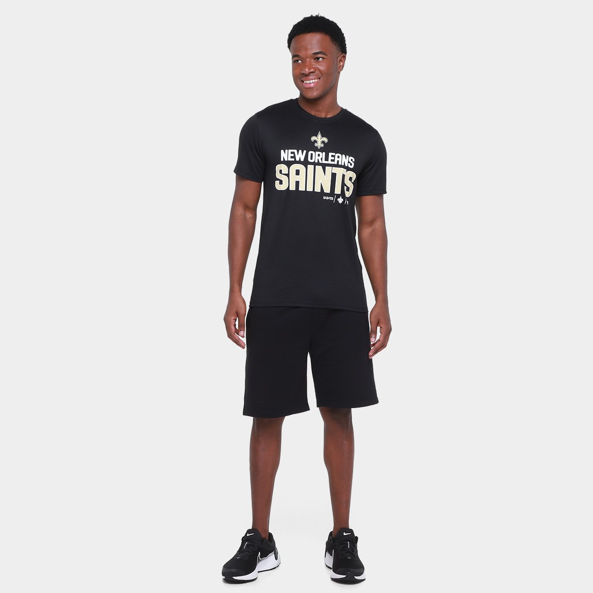 Camiseta Nike New Orleans Saints Legend Community Masculina - Tam: G - 3
