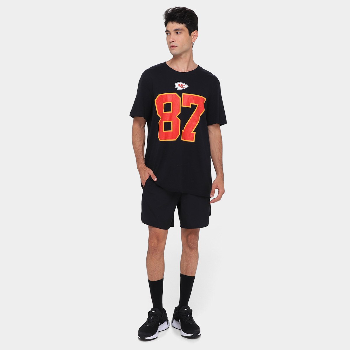 Camisa Nike Kansas City Chiefs Travis Kelce 87 Name & Number Masculina - Tam: GG - 3