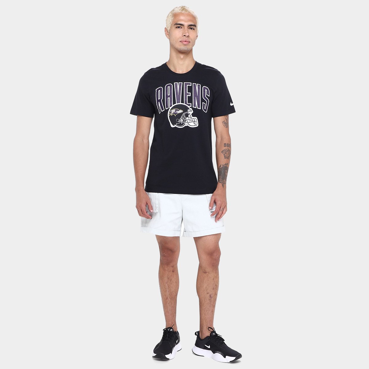 Camiseta Nike NFL Baltimore Ravens Essential Team Athletic Masculina - Tam: P - 3