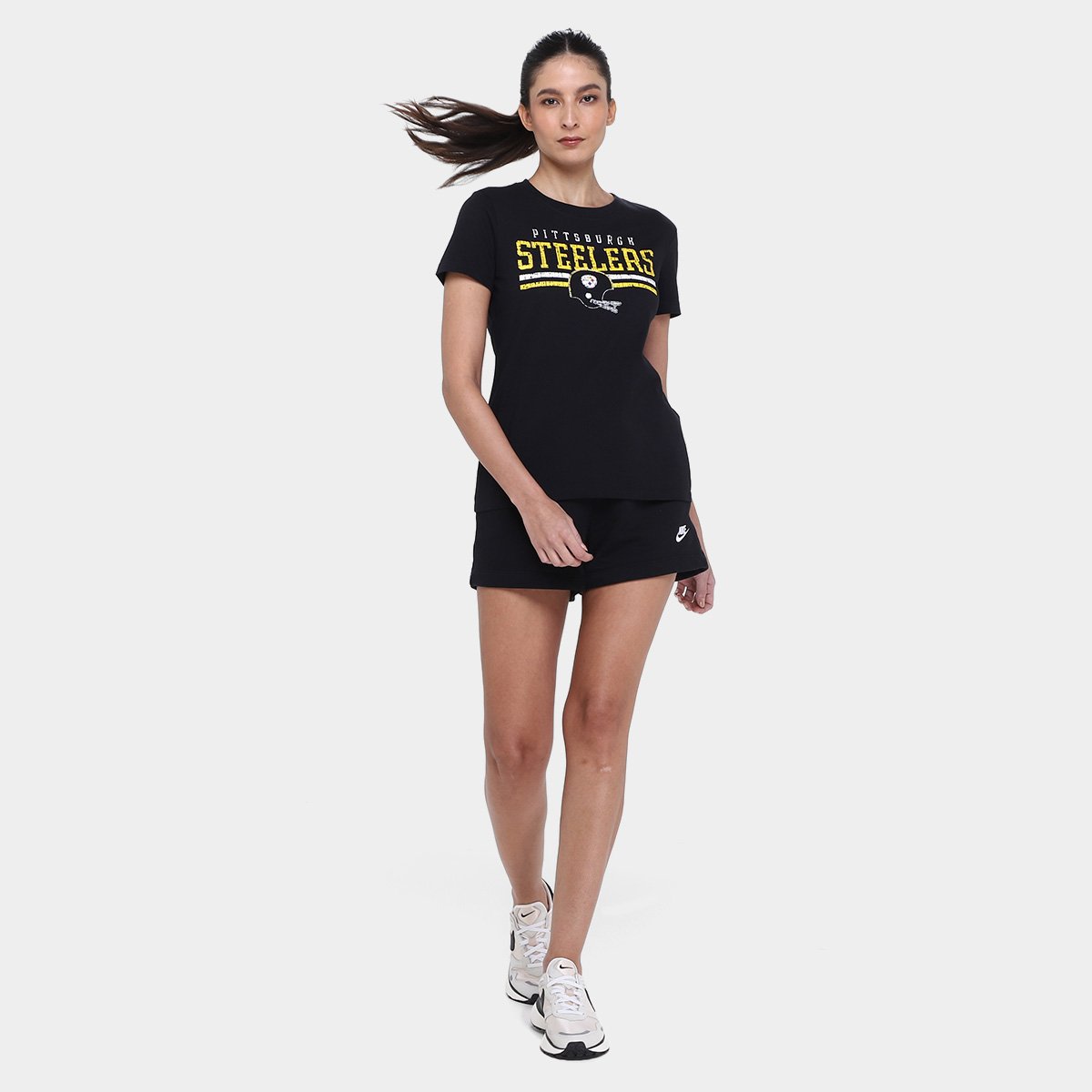 Camiseta Nike NFL Pittsburgh Steelers Historic Feminina - Tam: P - 3