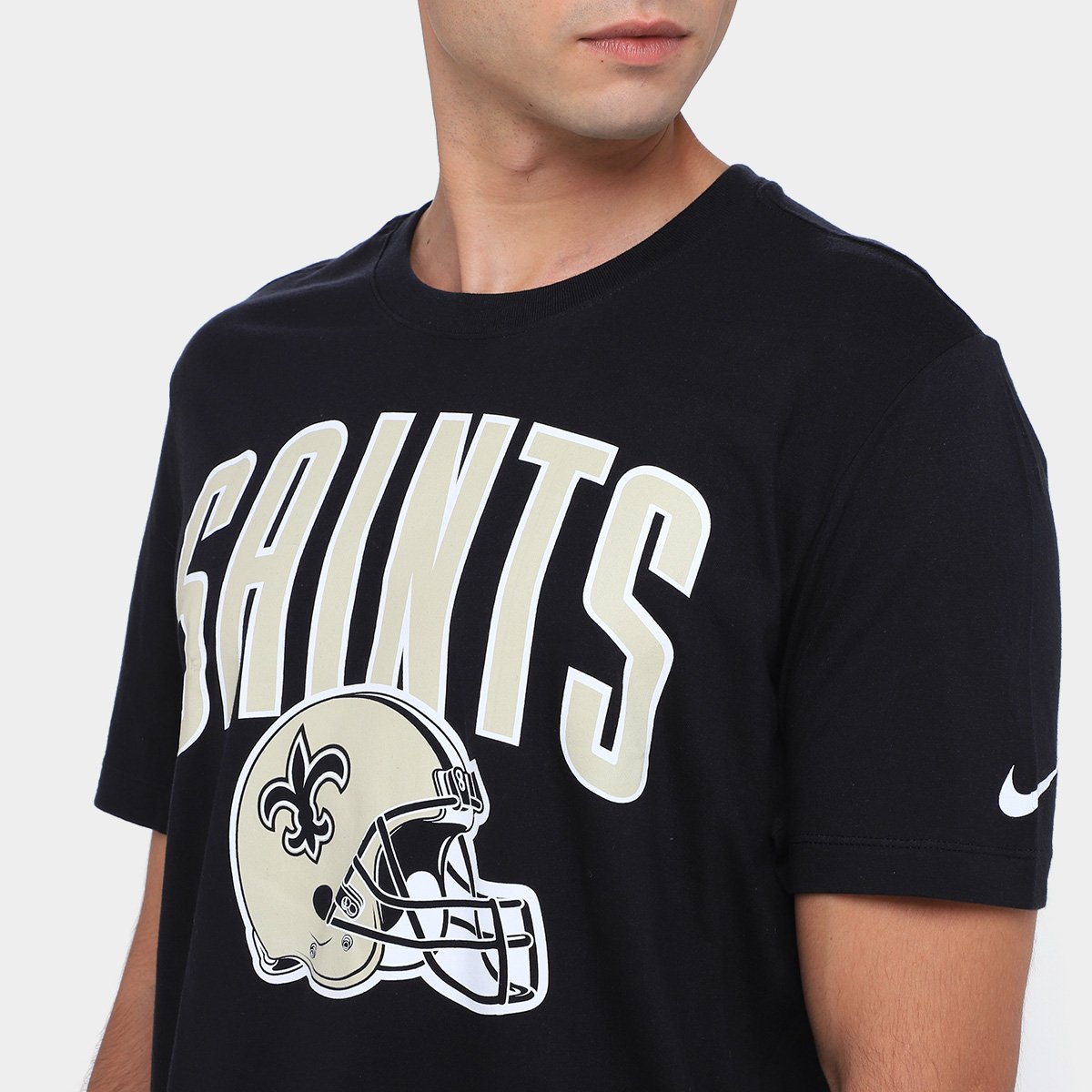 Camiseta Nike NFL New Orleans Saints Essential Team Athletic Masculina - Tam: P - 2
