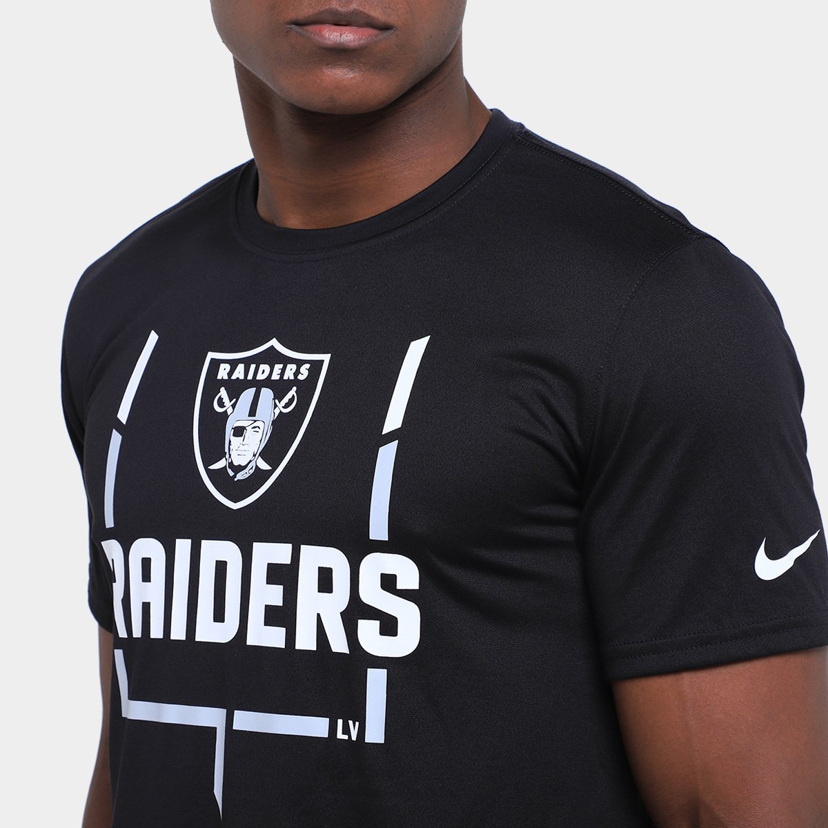 Camiseta Nike NFL Las Vegas Raiders Legend Goal Post Masculina - Tam: M - 2