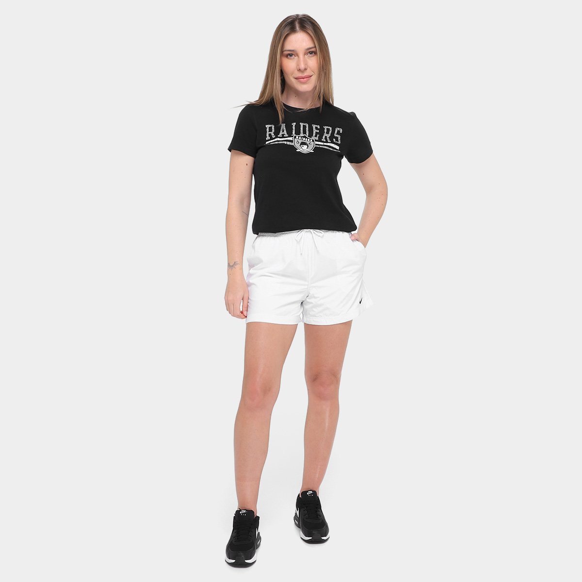 Camiseta Nike NFL Las Vegas Raiders Historic Feminina - Tam: P - 3
