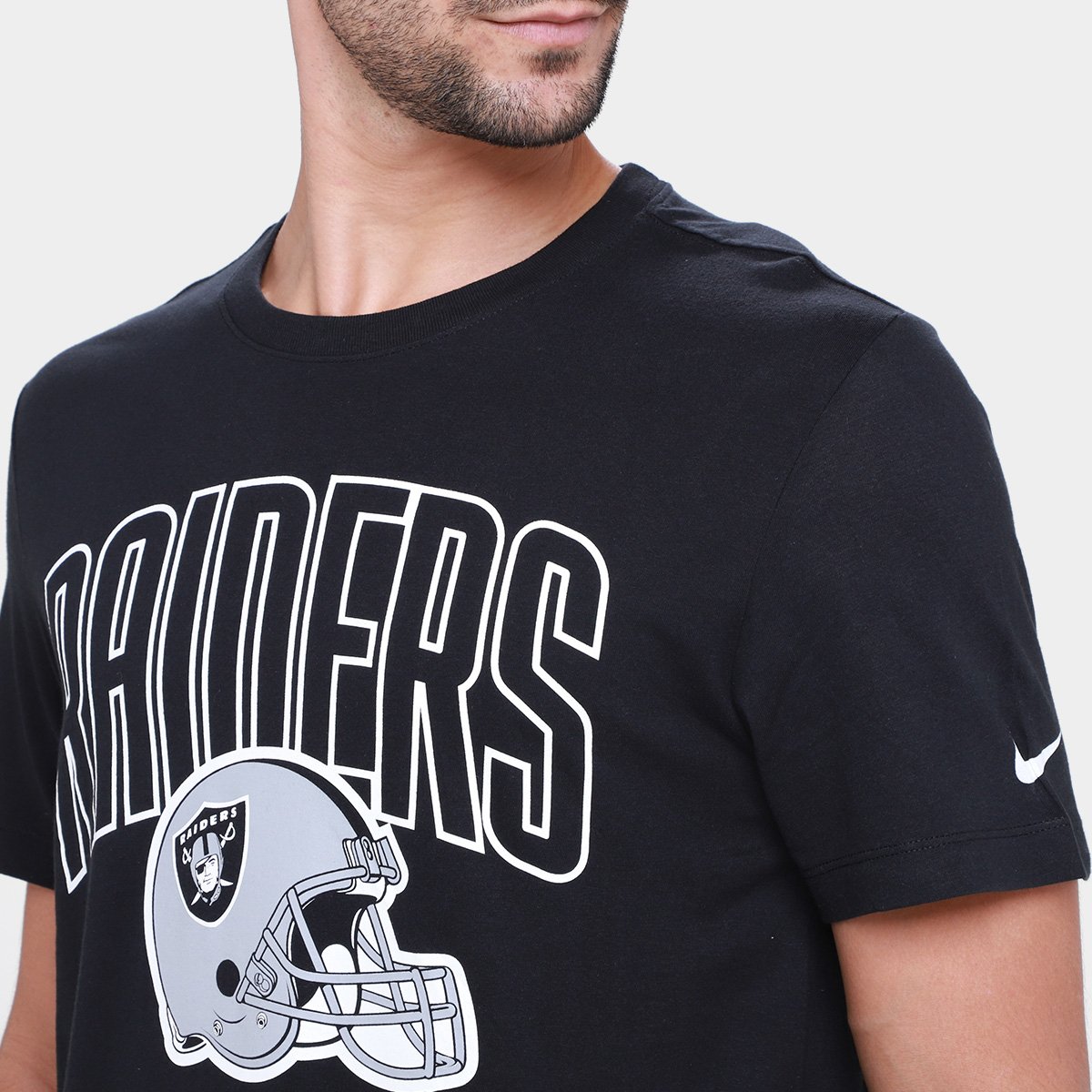 Camiseta NFL Las Vegas Raiders Nike Team Athletic Masculina - Tam: GG - 2