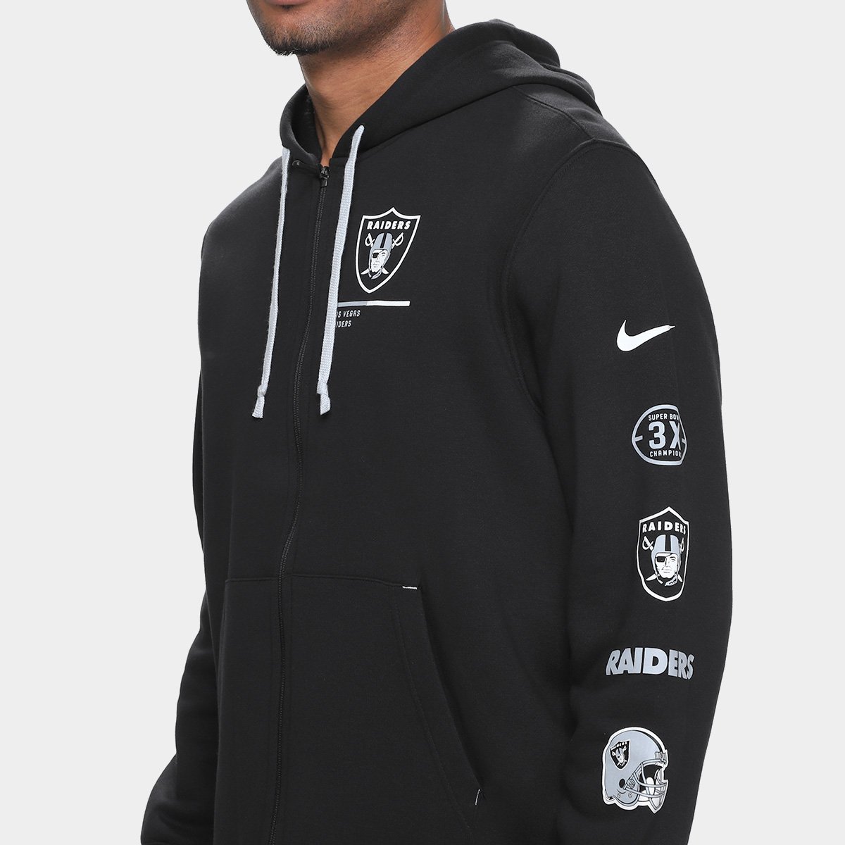 Jaqueta NFL Las Vegas Raiders Nike C/ Capuz Masculina - Tam: GG - 2