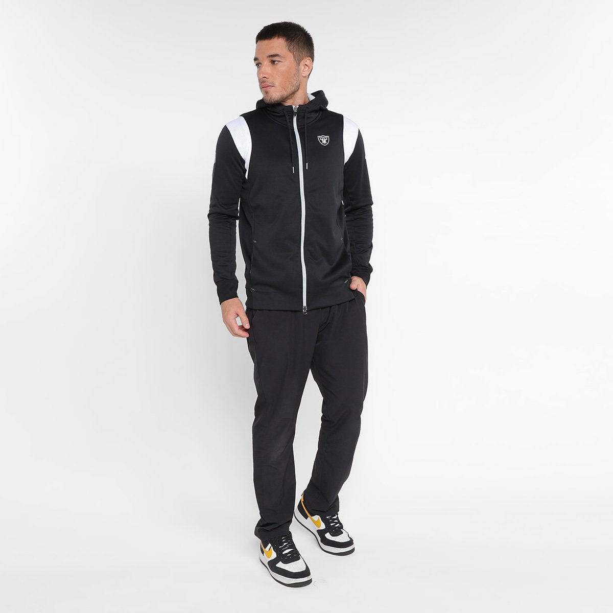 Jaqueta Nike NFL Las Vegas Raiders TF Full Zip Masculina - Tam: GG - 3