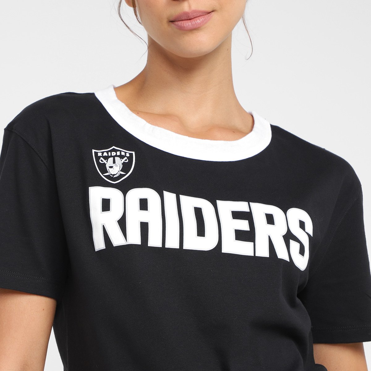 Camiseta Nike NFL Las Vegas Raiders High Hip Fashion Feminina - Tam: P - 2