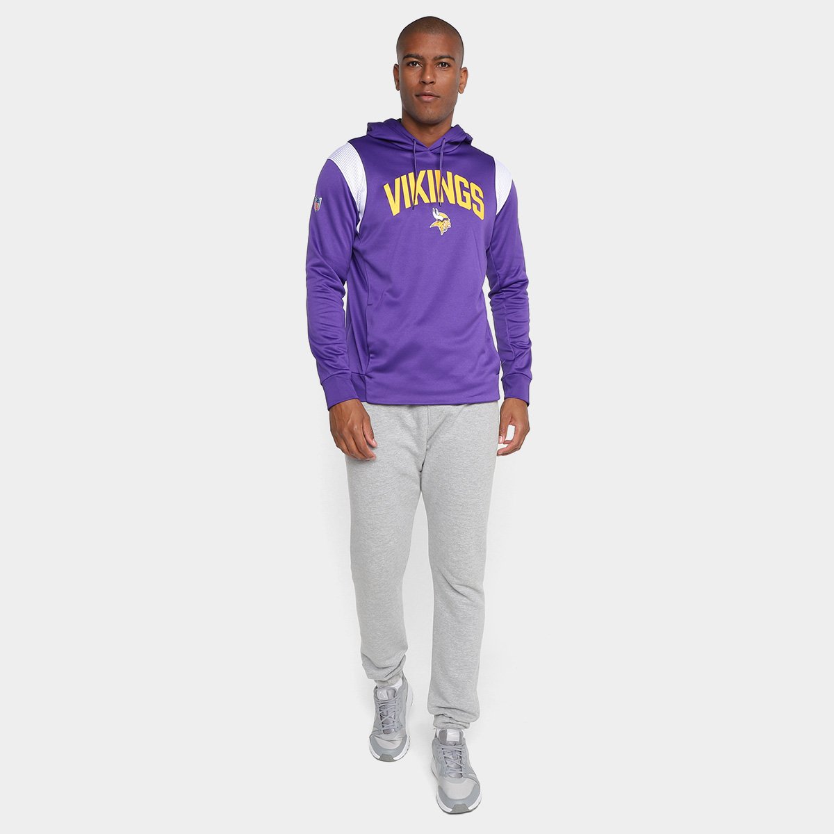 Moletom Nike NFL Minnesota Vikings Fleece Masculino - Tam: P - 3