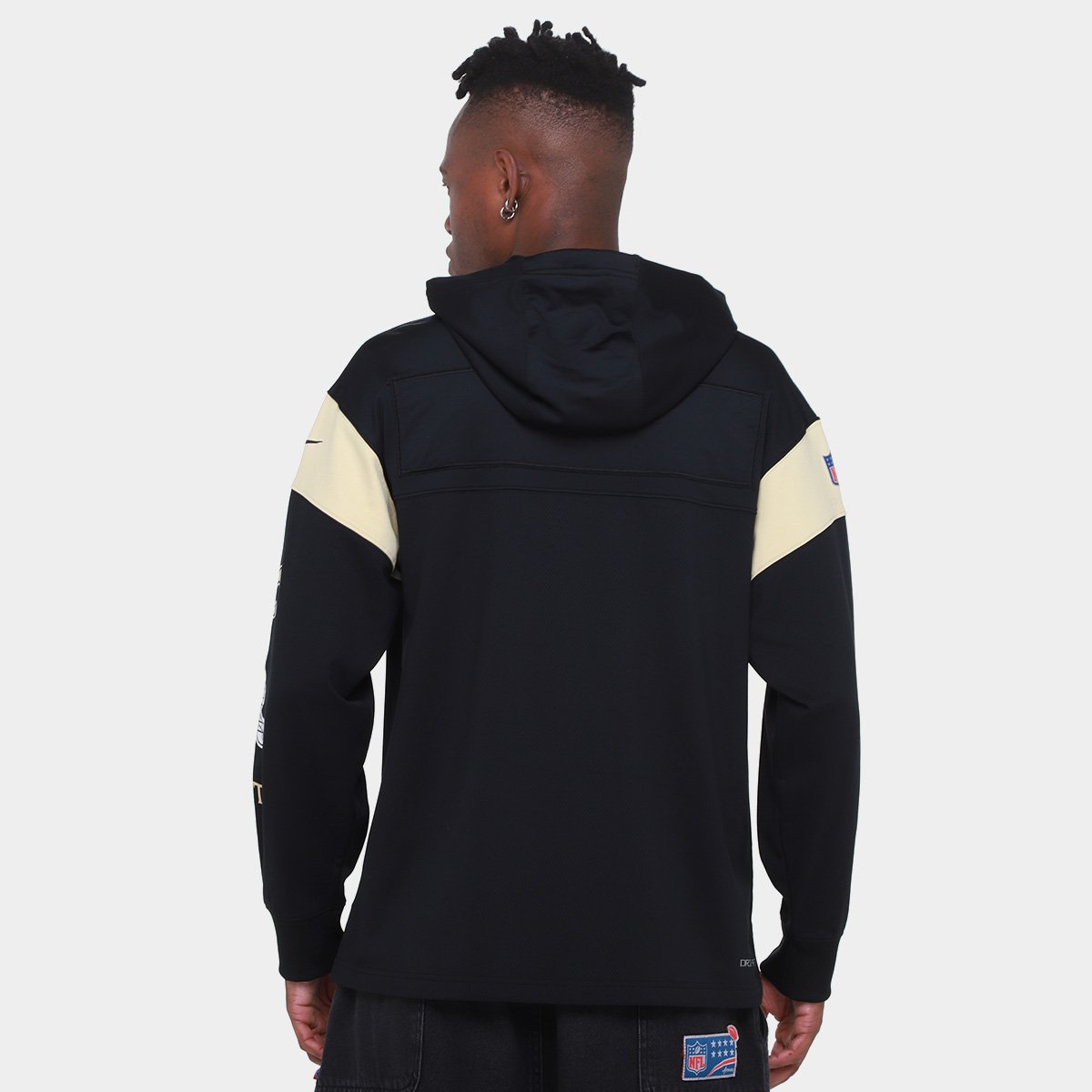 Moletom NFL New Orleans Saints Nike Jersey Hoodie Masculino - Tam: P - 1