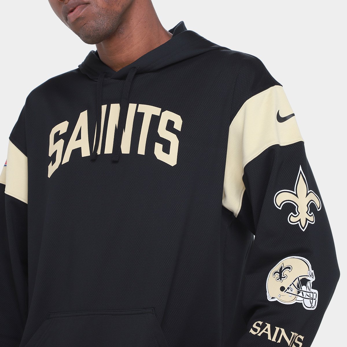 Moletom NFL New Orleans Saints Nike Jersey Hoodie Masculino - Tam: P - 2